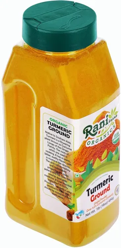 Vista 8 de Rani Polvo de Especias de Raíz de Cúrcuma Orgánica (Haldi), (Alto Contenido de Curcumina) 16oz (1lb) 454g Frasco PET ~ Todo Natural Vegano Apto