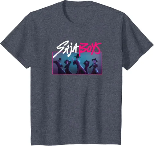 Vista 54 de Camiseta Oficial de KPop Demon Hunters Saja para Niños Negro