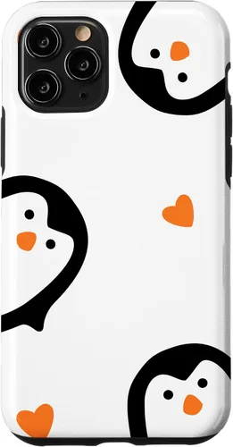 Vista 29 de Cute Penguins Hearts Phone Case for iPhone 17