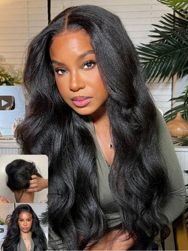 Vista 20 de Nadula Bye Bye Cap 13x4 HD Cuero Cabelludo Real 3D Body Wave Pelucas de Encaje Frontal de Cabello Humano Pre Todo, Peluca Sin Pegamento con Cordón