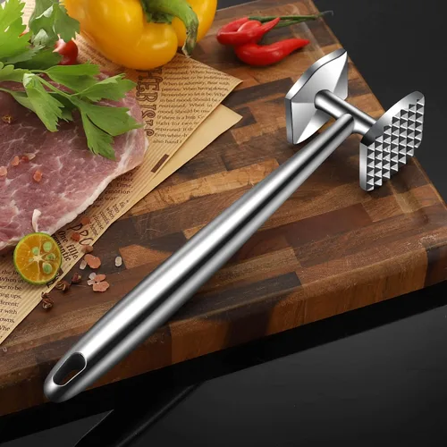 Vista 4 de Aliglow Ablandador de carne Martillo Herramienta Mazo Pounder para cocina Aves de ternera Aves de corral