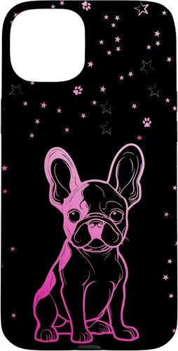 Vista 9 de Funda para iPhone 16 Bulldog francés con patrones abstractos para amantes de los perros