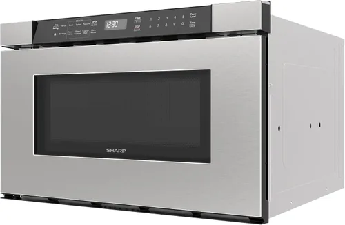 Vista 16 de Sharp SMD2420MS - Horno de microondas integrado con cajón de 24 pulgadas, 1.2 pies cúbicos, acero inoxidable, panel de control táctil, tecnología