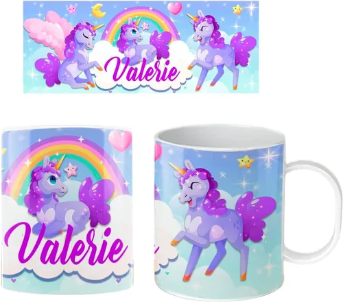 Vista 9 de Taza irrompible para niños con nombre (BTS Pastel)