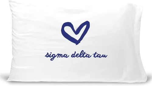 Vista 24 de sockprints Funda de almohada Alpha Chi Omega - Nombre de la hermandad con diseño de corazón. Funda de almohada 100% algodón tamaño estándar 20 x 30