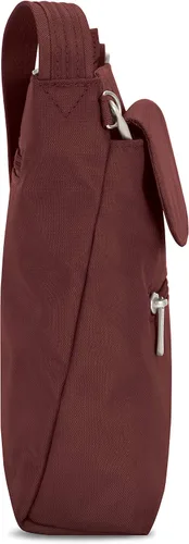 Vista 6 de Travelon - Mini bolsa clásica de hombro antirrobo, Vino), 42459-230