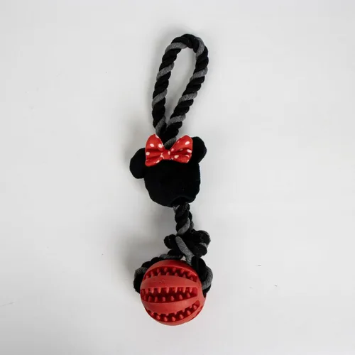 Vista 6 de Juguete para perros Minnie Mouse Rojo Poliéster Algodón TPR 10 x 30 x 7 cm 7 x 30 x 10 cm