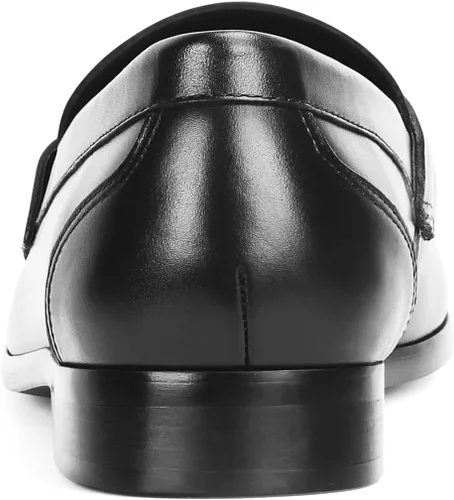 Vista 5 de PARTY Penny Mocasines para hombre con cuero auténtico, zapatos clásicos de cuero formal sin cordones para hombres, perfectos para negocios y uso