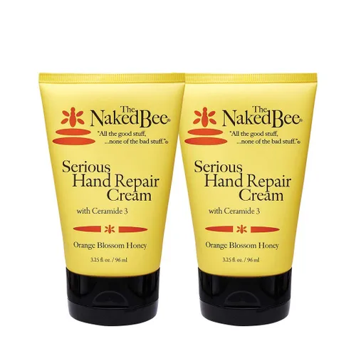 Vista 2 de The Naked Bee Crema curativa para manos y cutículas + miel con ceramida 3, loción en crema reparadora de manos seria + crema de miel de 2 onzas +