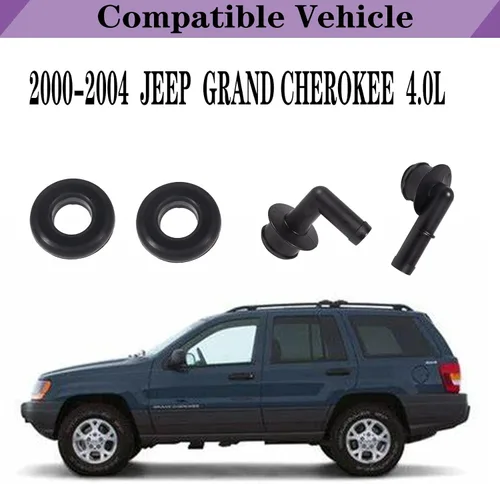 Vista 2 de 53013360AA para Jeep Grand Cherokee 4.0 Válvula PCV 2000 2001 2002 2003 2004 Válvula de ventilación Grand Cherokee Codo y junta PCV CCV Ventilación