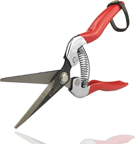 Vista 9 de Tijeras podadoras profesionales con filo profesional Gonicc de 8 pulgadas (GPPS-1002), tijeras podadoras para árbol, cortadora de mano, tijeras