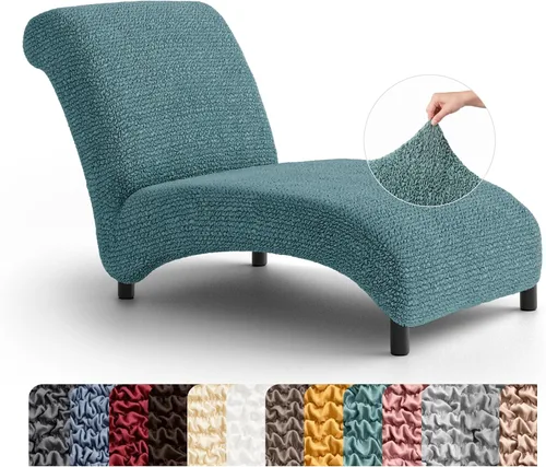 Vista 17 de PAULATO BY GA.I.CO. Funda para Silla de Tumbona Sin Brazos - Funda Deslizante para Silla de Tumbona - Funda para Sofá de Salón - Fundas Deslizantes