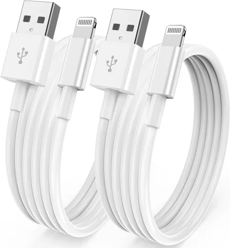 Vista 14 de Paquete de 3 [certificado Apple MFi] Cargador de iPhone de 3 pies, cable Lightning a USB de 3 pies, cable de carga rápida Apple de 3 pies