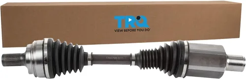 Vista 45 de TRQ Conjunto de eje CV delantero del lado del conductor o del pasajero Compatible con Subaru Crosstrek 2016-2017 2014-2015 XV Crosstrek Para