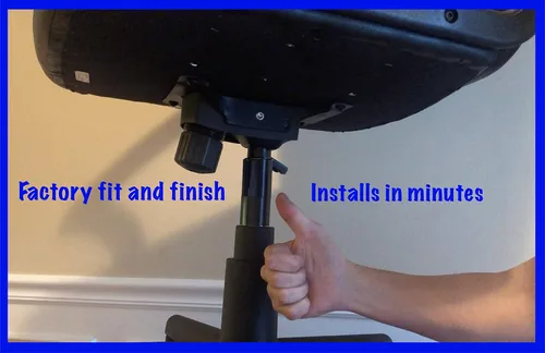 Vista 4 de Silla de oficina Buddy XL – Fija tu silla de oficina hundida en minutos – hasta 8 pulgadas de ajustes de altura – No necesita herramientas