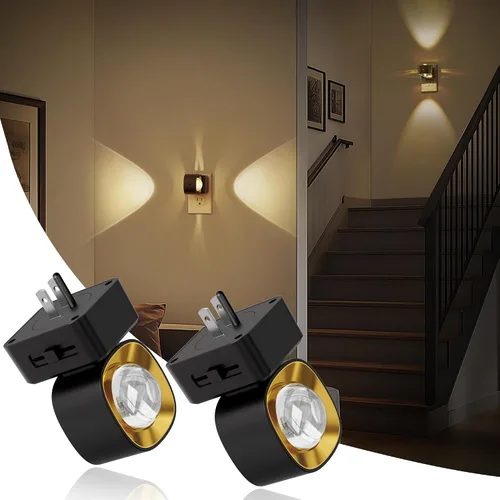 Vista 10 de JandCase Luces nocturnas enchufables a la pared, proyector de estrellas, luz nocturna de galaxia automática 3CCT, enchufe con sensor de luz
