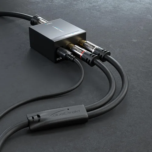 Vista 5 de KabelDirekt – Cable RCA/Phono Y – 1×2 – 25 pies