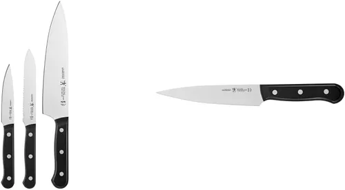 Vista 5 de HENCKELS Solution Razor-Sharp - Juego de cuchillos de inicio de 3 piezas y solución, cuchillo de pan afilado de 8 pulgadas, cuchillo para pastel