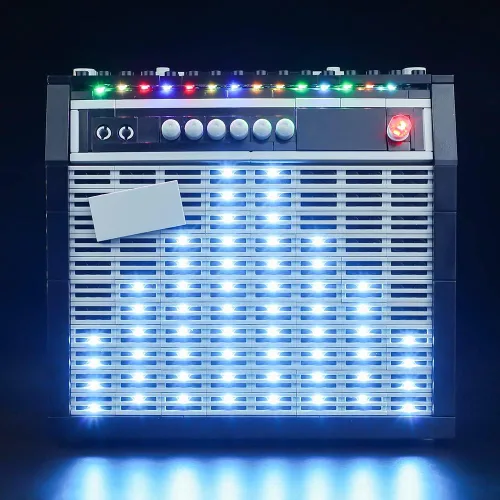 Vista 6 de Kyglaring Kit de iluminación LED compatible con Lego Ideas 21329 Fender Stratocaster Guitar Kit de construcción - Solo kit de luz LED y sin juego