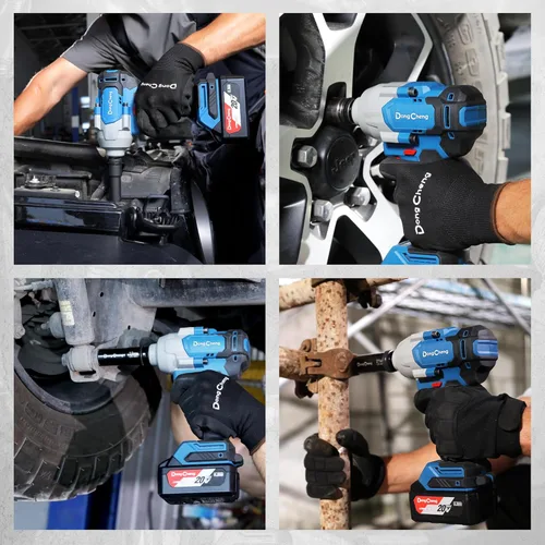 Vista 8 de Dong Cheng - Llave de impacto inalámbrica sin escobillas de 20 V, torsión alta de 515 pies-libras, pistola de impacto inalámbrica de 1/2 pulgada