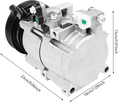 Vista 2 de Compresor de aire acondicionado con embrague, Co 10921c para Hyundai Santa Fe 2003-2006 3.5l (3467cc/3500cc) Dohc V6