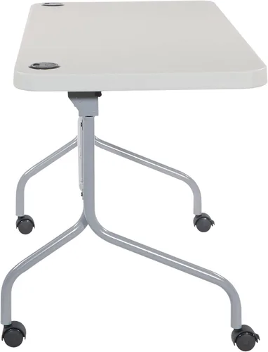 Vista 3 de Mesa cuadrada de resina multiuso Office Star Work Smart 36 x 36 x 29 pulgadas, MetalPlástico/Resina, gris