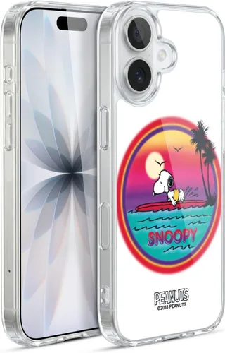 Vista 155 de Head Case Designs Funda de gel con licencia oficial de Peanuts Beach Surf Snoopy Boardwalk Airbrush [protección de grado militar] compatible