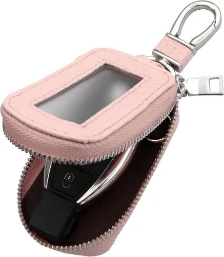 Vista 11 de Yuoyar Premium Leather Key Fob Case - Universal Car Key Holder
