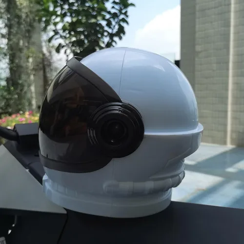 Vista 5 de Casco de astronauta aeroespacial Futuro Ciencia Ficción Cosplay