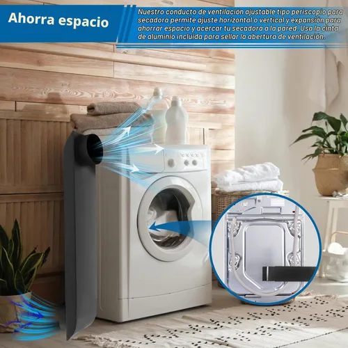 Vista 5 de Periscope - Ventilación de secadora ajustable de 21-38 pulgadas, acero