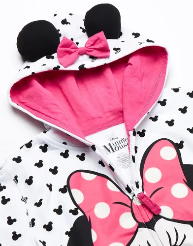 Vista 2 de Disney Sudadera con capucha Minnie con lazo y oreja para niña