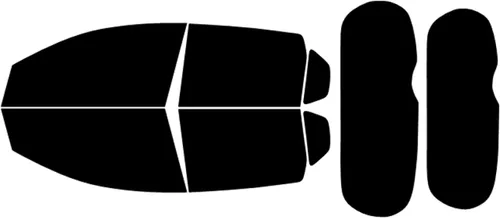 Vista 5 de Tinte precortado para ventana compatible con Chevrolet Aveo 4 puertas 2009-2011, 20% 22 pulgadas solo rollo