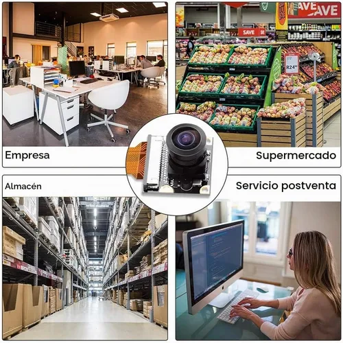 Vista 7 de Para Raspberry Pi Zero Camera Module 160 FOV 5MP Fisheye Lens Cámara Gran Angular 160 Grados OV5647 1080P Sensor HD Video Webcam con Cable Cero