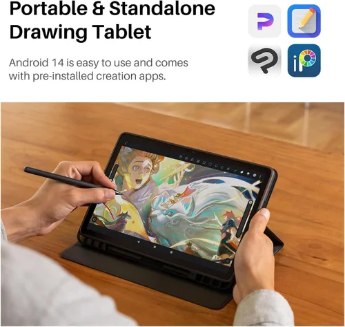 Vista 6 de HUION KAMVAS Slate 11 Tableta de dibujo independiente sin necesidad