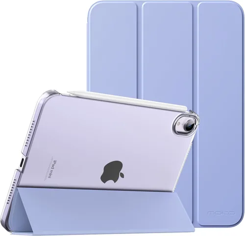 Vista 40 de MoKo Funda para iPad mini 7 (A17 Pro) Generación 2024, Funda para iPad mini 6 2021, Funda Protectora Delgada y Ligera de 8.3 Pulgadas con Carcasa