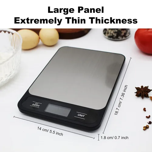 Vista 4 de Báscula de cocina de alimentos, 22.0 lbs y 22 libras digitales gramos y onzas para perder