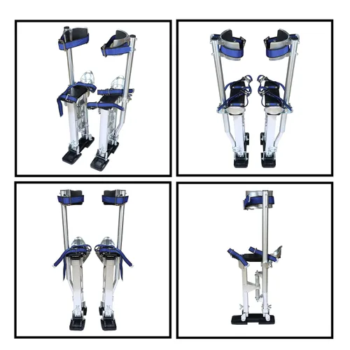 Vista 2 de waltyotur 18-30 pulgadas Drywall Stilts Grade Ajustable Auminum Tool Stilt para pintar o limpiar - Plata