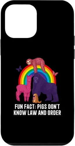 Vista 12 de iPhone 15 Pigs Dont Know Law and Order Funny Animal Pun Humor Case