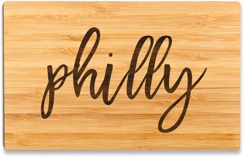 Vista 8 de Andaz Press City Country Calligraphy - Tabla de cortar (tamaño pequeño), 1