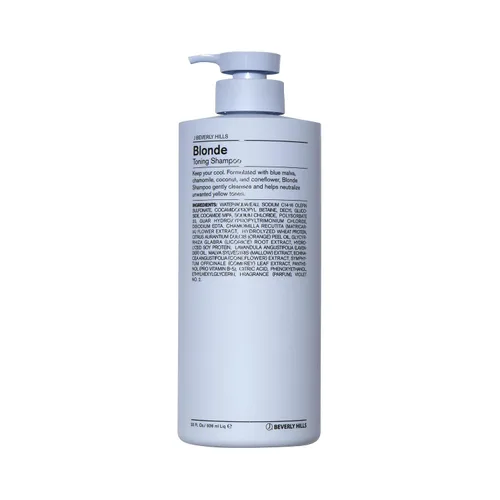 Vista 6 de J Beverly Hills Champú tonificante rubio azul con aceite de coco para acondicionamiento profundo, (12 onzas, 32 onzas)