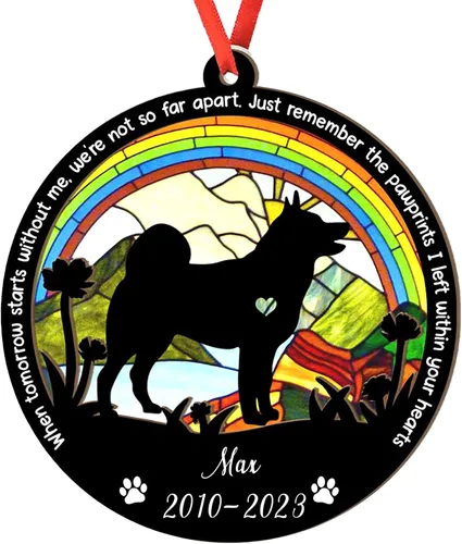 Vista 31 de Adorno personalizado para atrapasoles de sabueso afgano, adorno de Navidad de sabueso afgano, regalo para perro amante, sabueso afgano conmemorativo