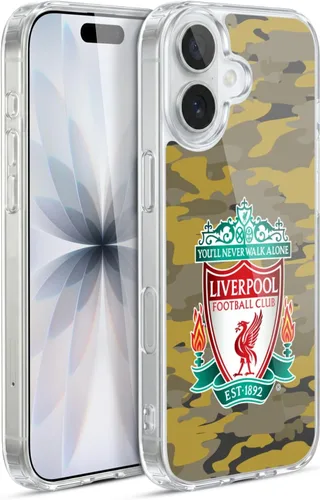 Vista 264 de Head Case Designs Funda de gel con licencia oficial del Liverpool Football Club Away Colourways Crest Camou [protección de grado militar] compatible