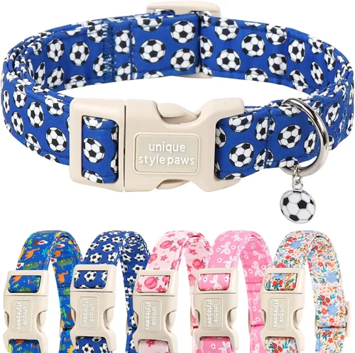 Vista 71 de Unique style paws Collar de perro con hebilla de plástico con colgante, collar de cachorro para primavera y verano, traje de baño para fiesta
