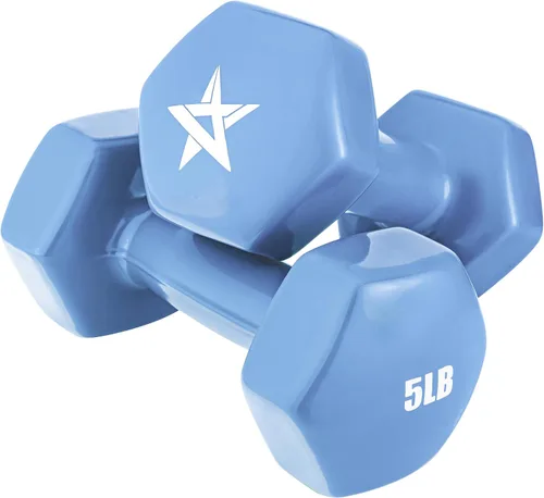 Vista 10 de Yes4All Mancuernas Hexagonales de Vinilo - Juego de 2 Mancuernas para Gimnasio en Casa y Entrenamiento de Fuerza (Opciones de Peso de 2-15 libras)
