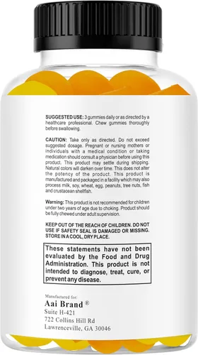 Vista 8 de SmartKids - Gomitas de refuerzo cerebral para niños y adolescentes, suplemento cerebral, vitaminas en gomitas para niños con enfoque cerebral, DHA