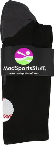 Vista 2 de MadSportsStuff Baseball Logo Athletic Crew Socks (multiple colors)