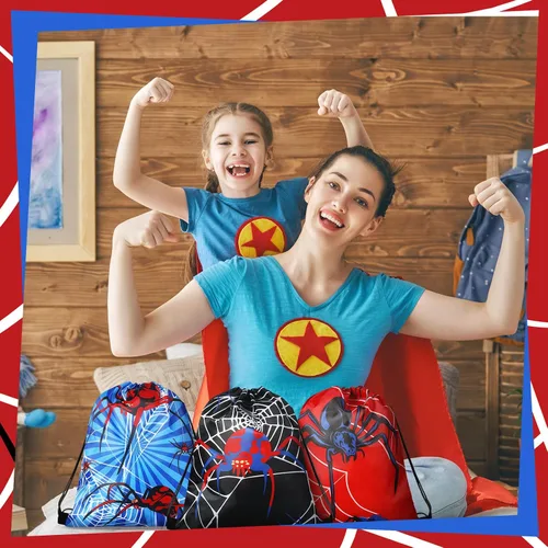 Vista 5 de Lothee - 24 bolsas de regalo para fiesta de araña, estilo araña