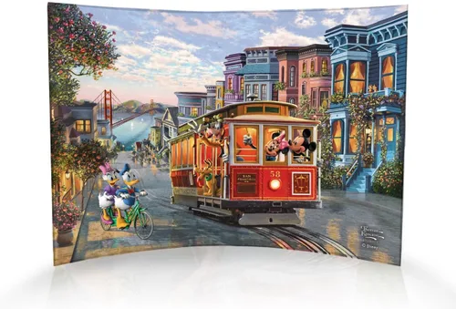 Vista 20 de Disney Brave - Thomas Kinkade Studios - Impresión fotográfica acrílica curvada de 10 x 7 pulgadas - Decoración independiente - Coleccionable