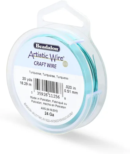 Vista 150 de Artistic Wire, Alambre de cobre de color chapado en plata de calibre 18, resistente al deslustre, amatista, 20 pies