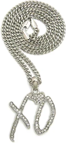 Vista 2 de Colgante de rapero de hip hop para hombre, caja de 24 pulgadas, cuerda, collar de cadena cubana